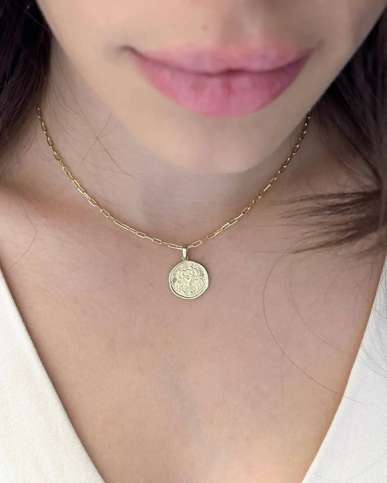 10k Gold Thin Paperclip Necklace