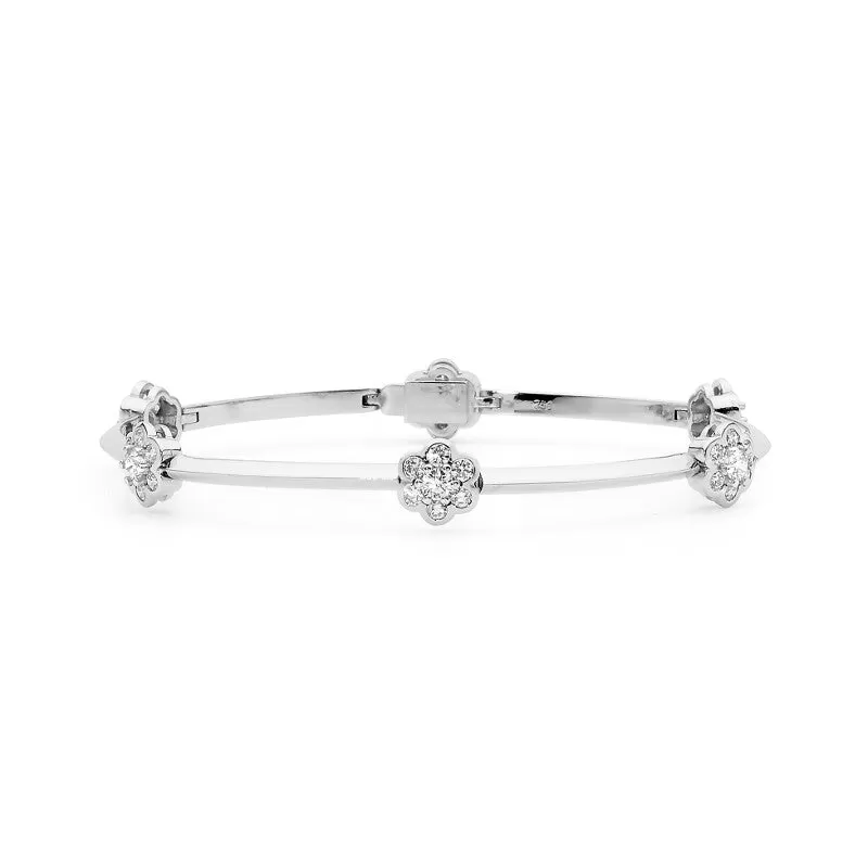 18ct White Gold Diamond bracelet