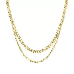 2.5mm Rope Chain   3.5mm Cuban Link Bundle