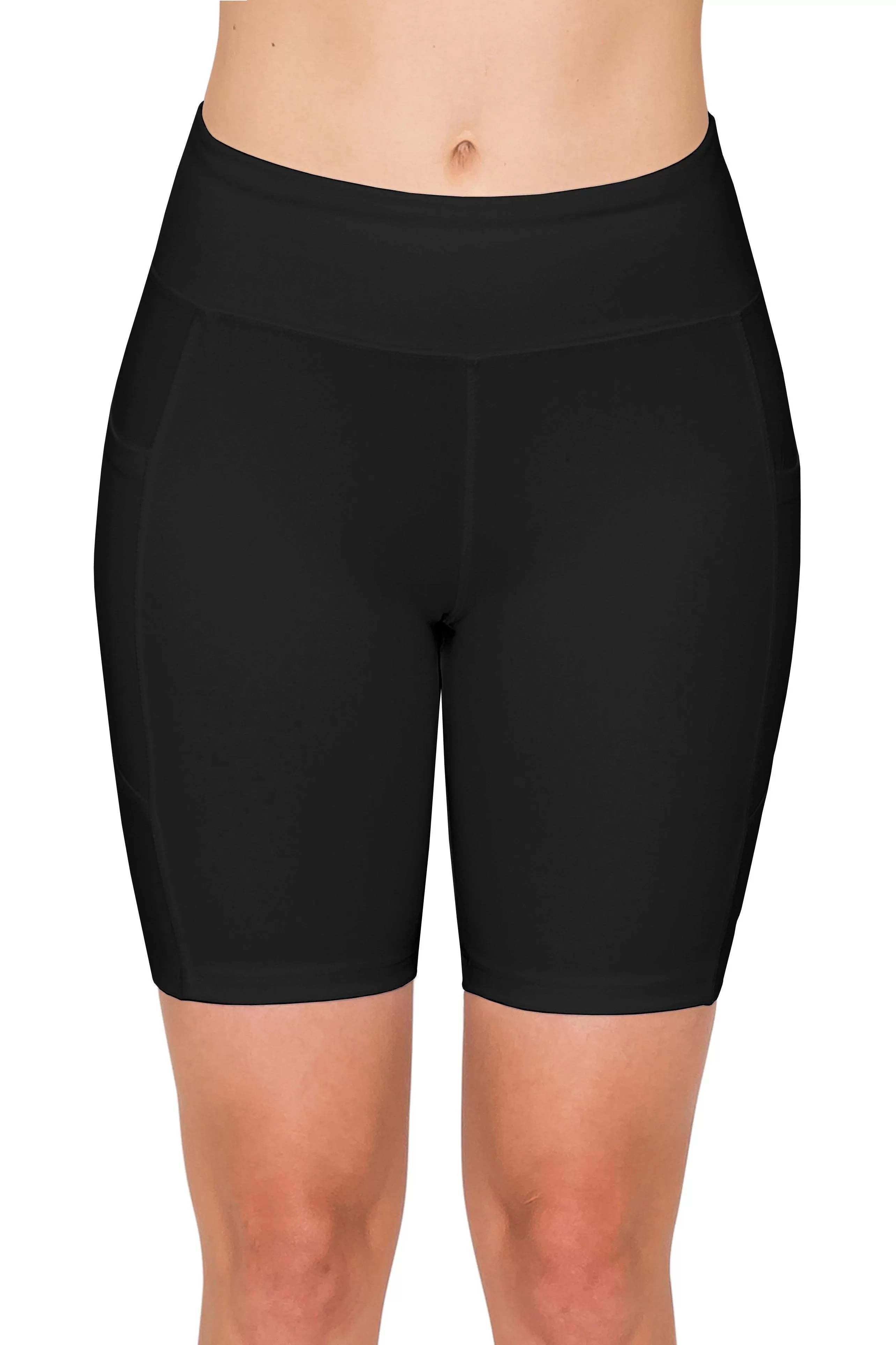 7" Bike Shorts with Pockets - Yoga Pants Material with Stitching