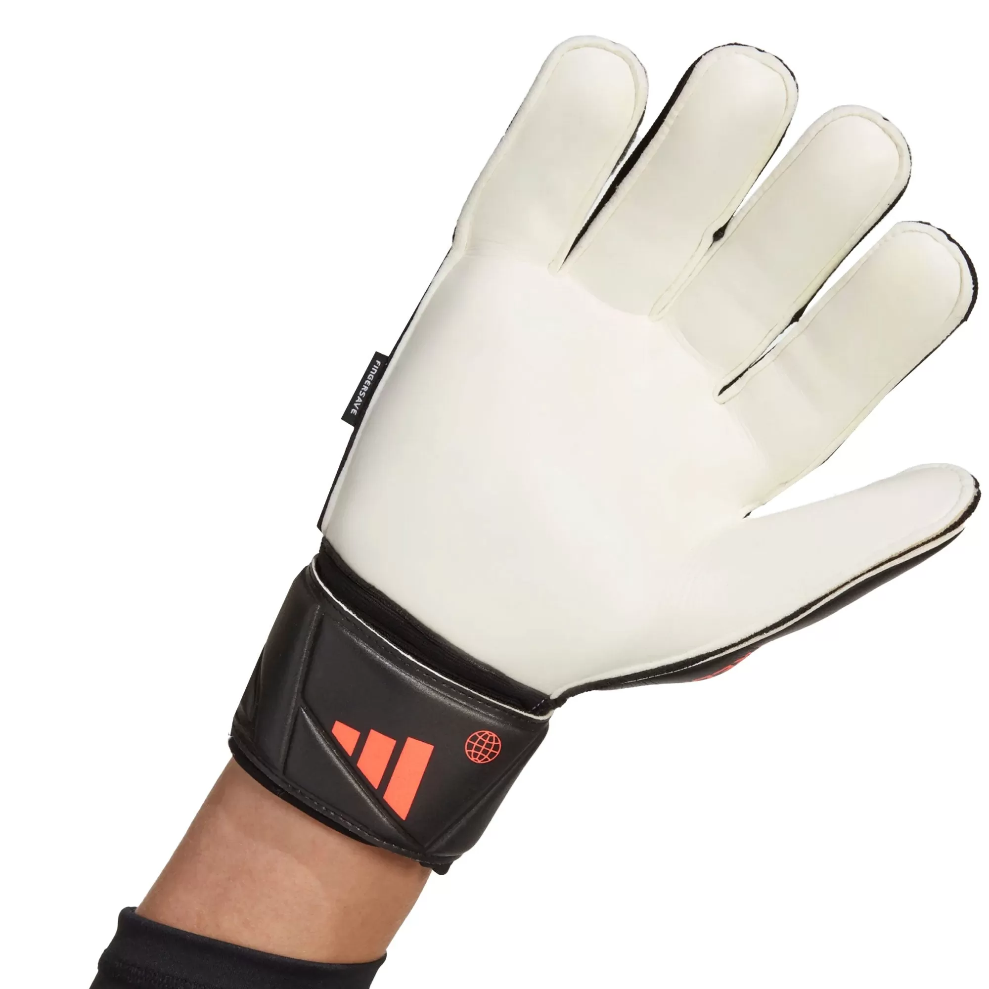 adidas Men's Predator Match Fingersave Goalkeeper Gloves Orange/Black