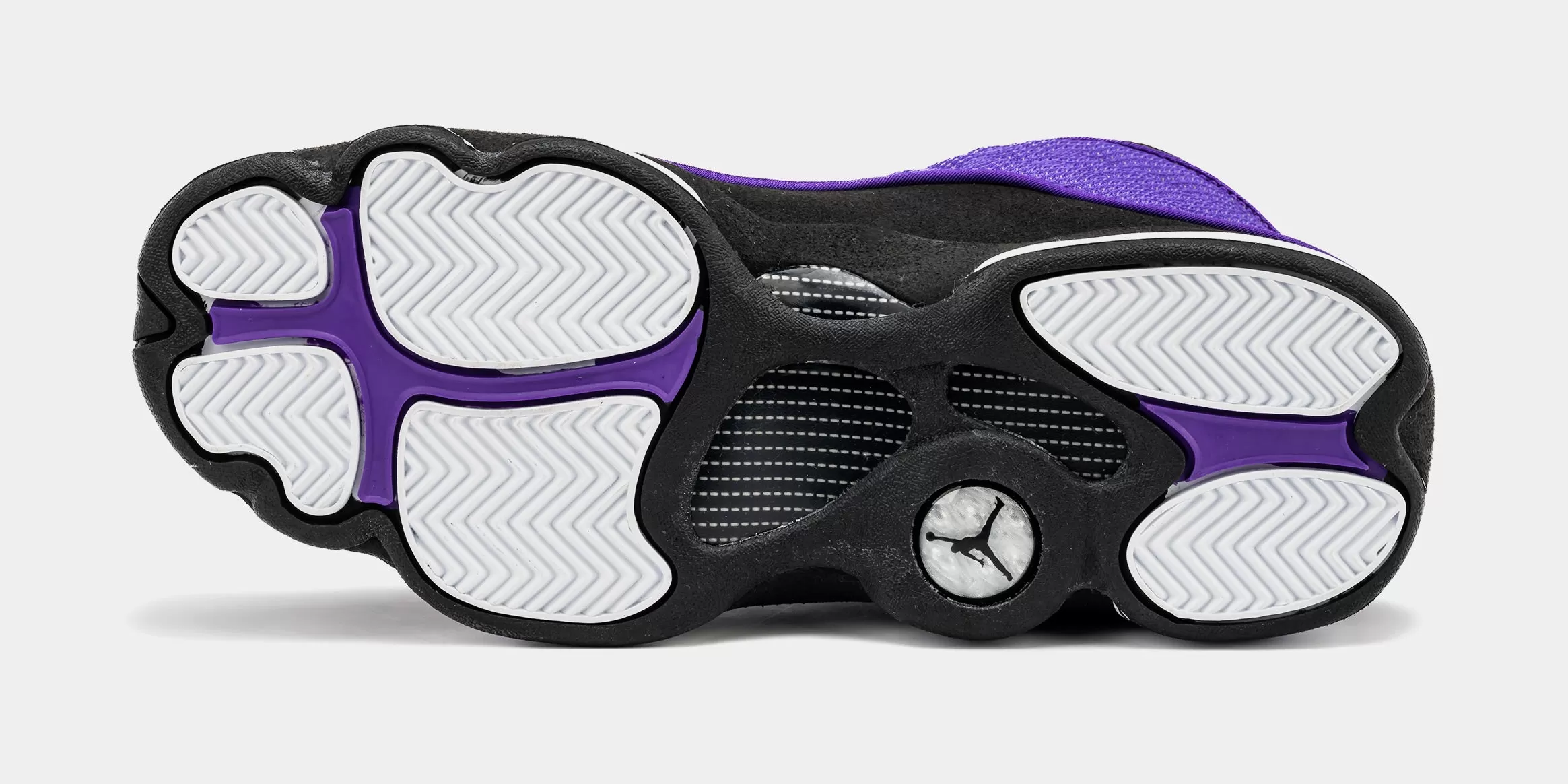 Air Jordan 13 Retro Purple Venom Grade School Lifestyle Shoes (Black/Purple)