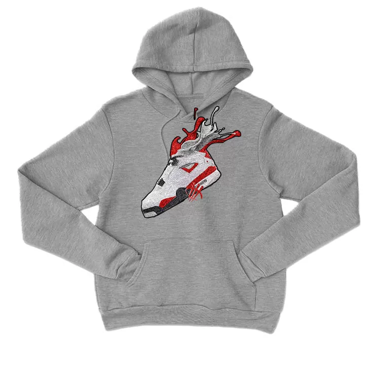 Air Jordan 4 "Red Cement" Grey T-Shirt (SPLASH)