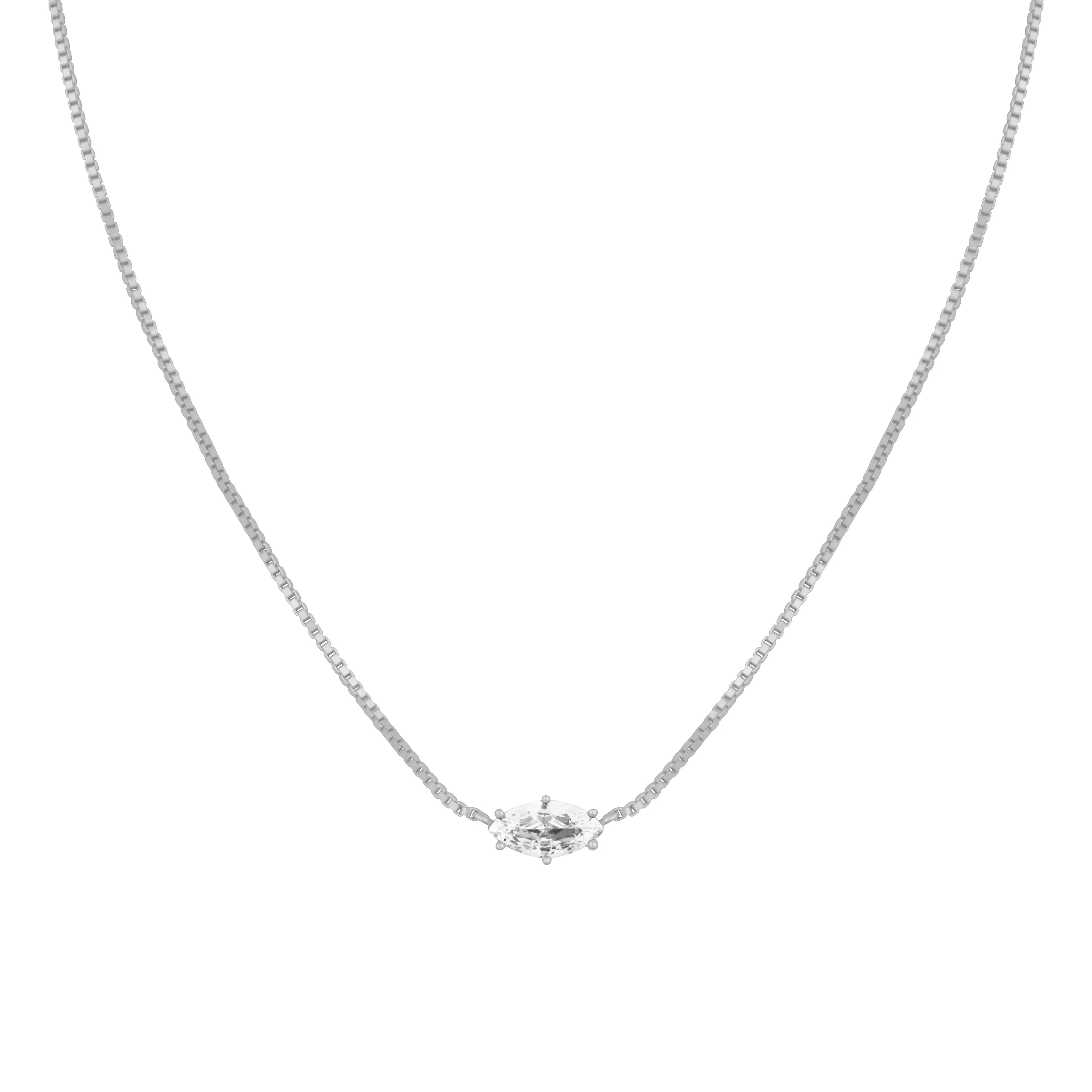 AVERIE PENDANT NECKLACE SILVER