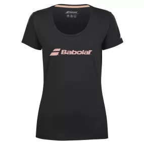 Babolat Exercise Women Tee 2000 - Black/Black