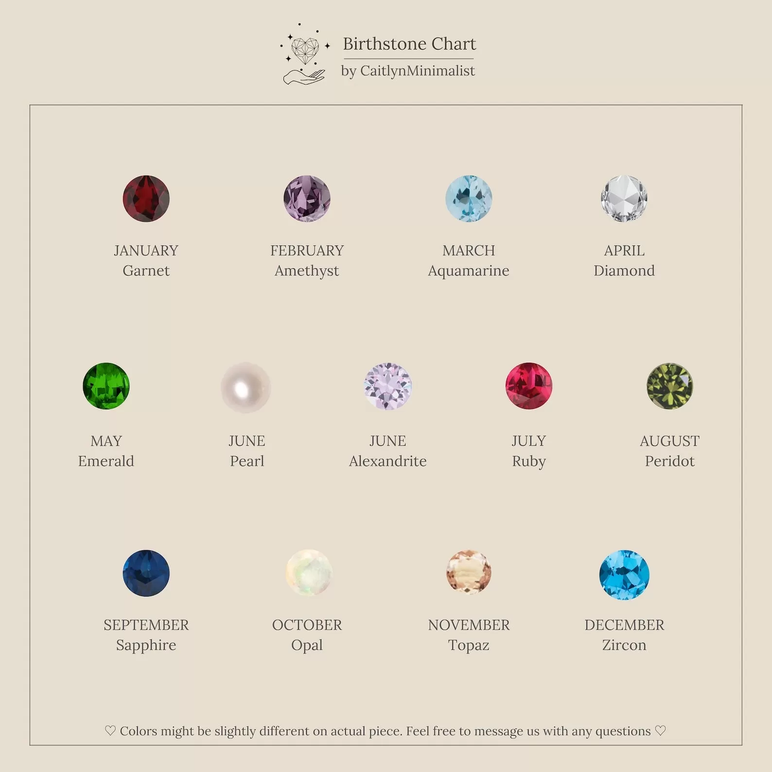 Bella Birthstone Studs