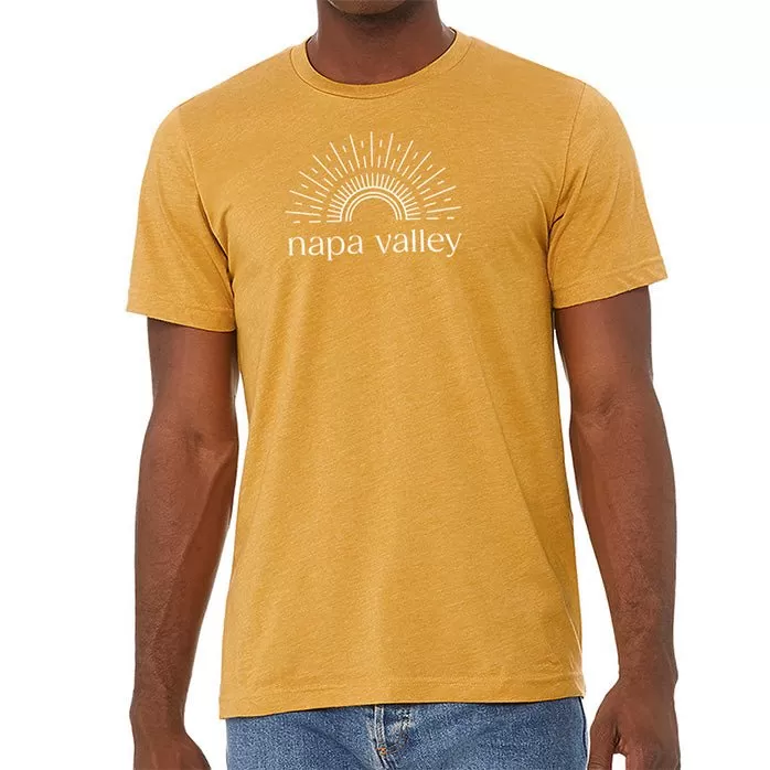 Bella   Canvas Unisex 4.2 Oz Heathered Polycotton Short Sleeve Tee Printed with a Customizable SUNSHINE COLLECTION Design