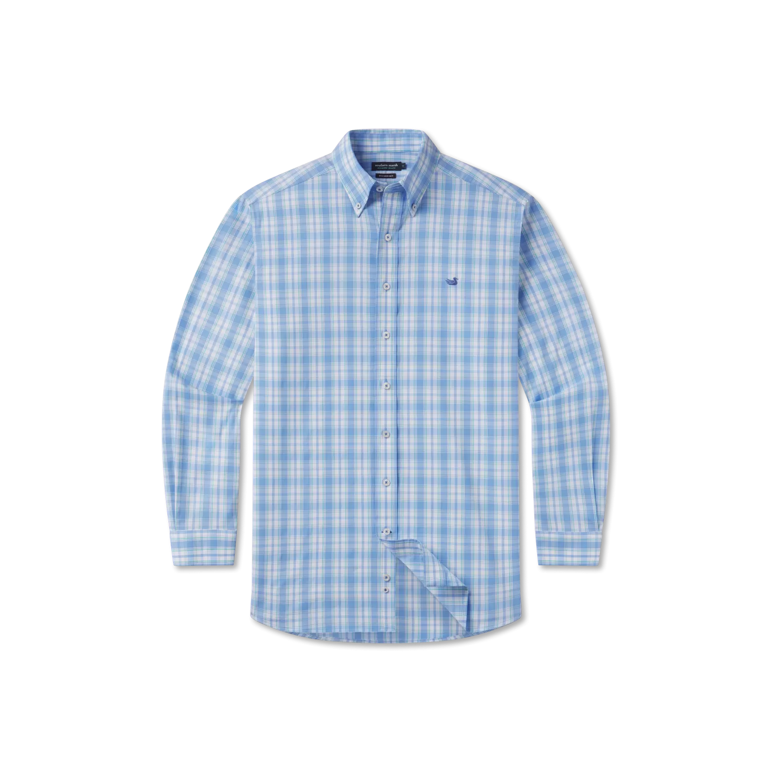 Benton Performance Plaid Dress Shirt