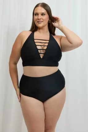 Black Cut Out Bikini Set