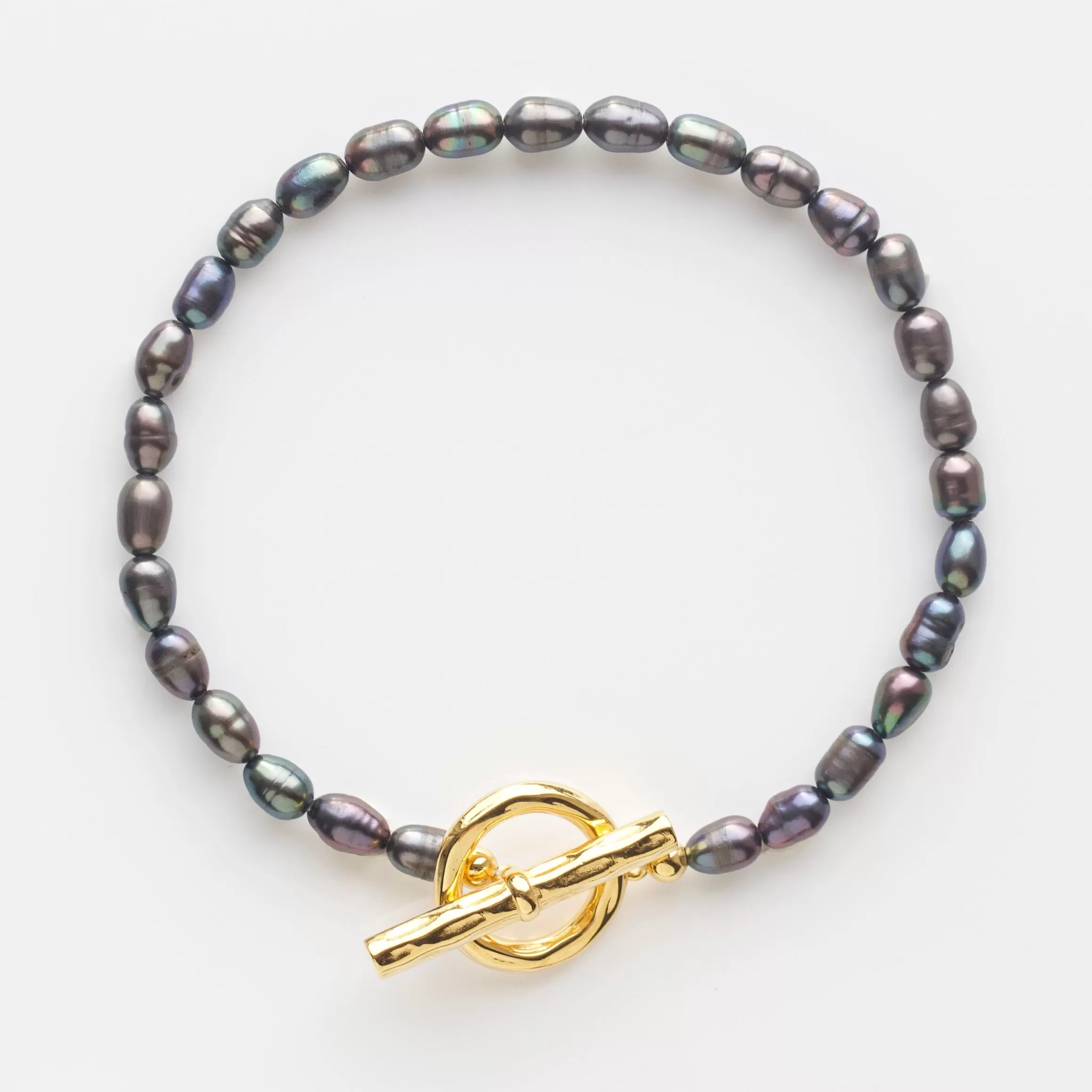 Black Pearl T-bar Bracelet