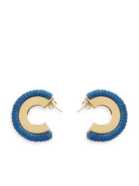 Blue La Playa Hoop Earrings