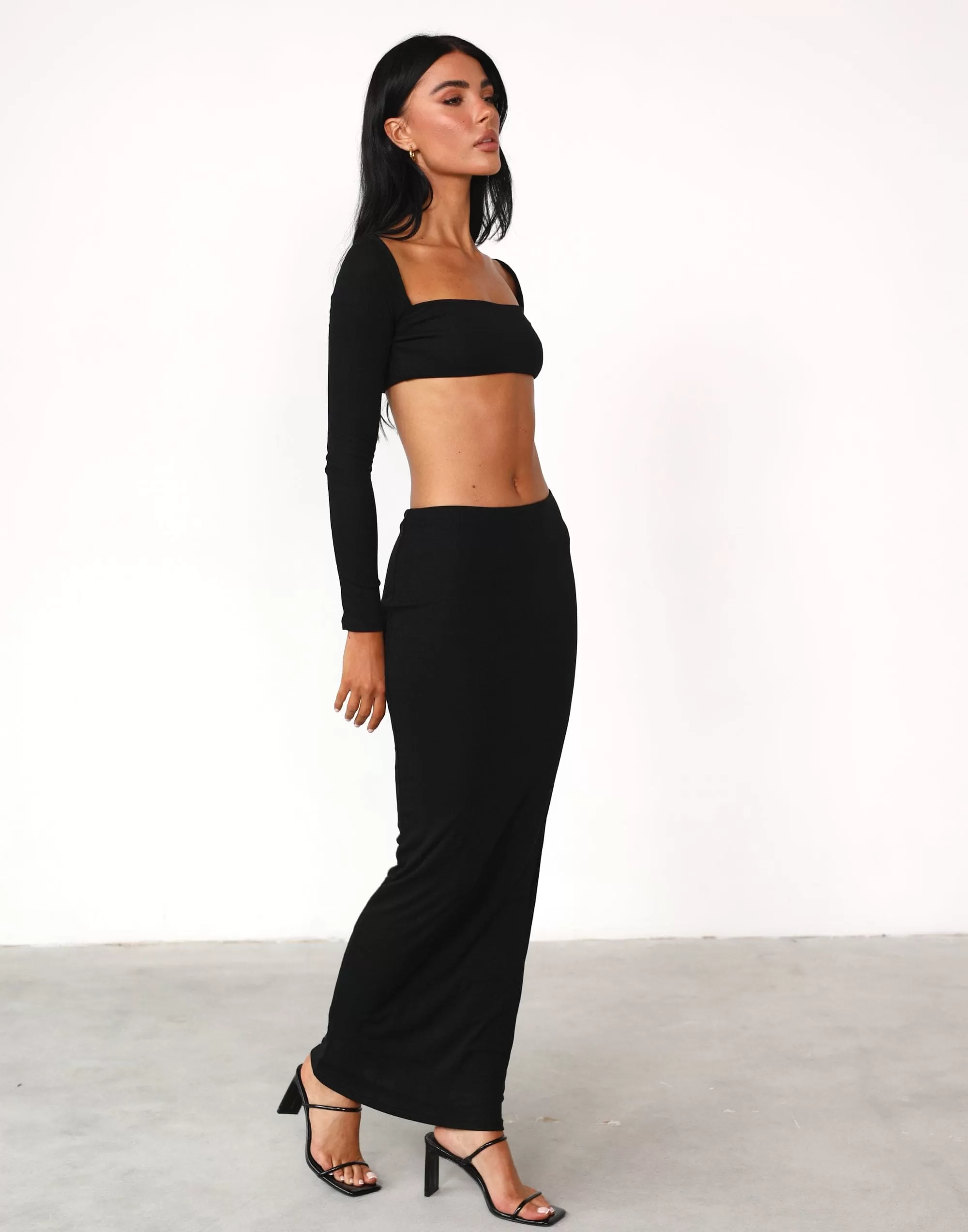 Broadway Maxi Skirt (Black)