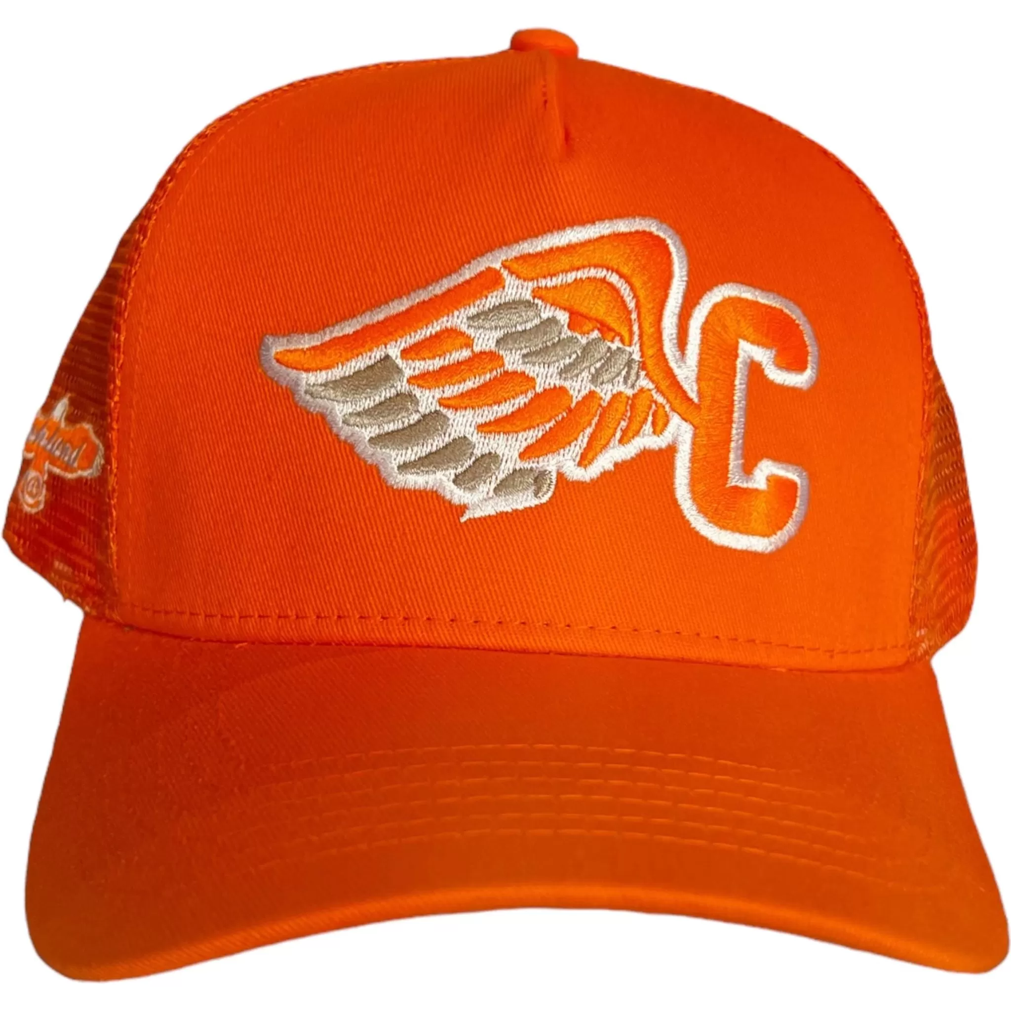 C Wing Premium Trucker  Orange . White