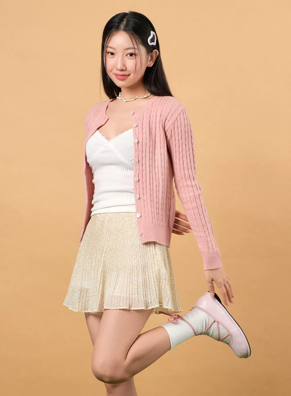 Cable Knit Cardigan IJ430