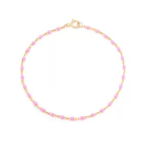 Candy Chain Bracelet | Bubblegum & Gold