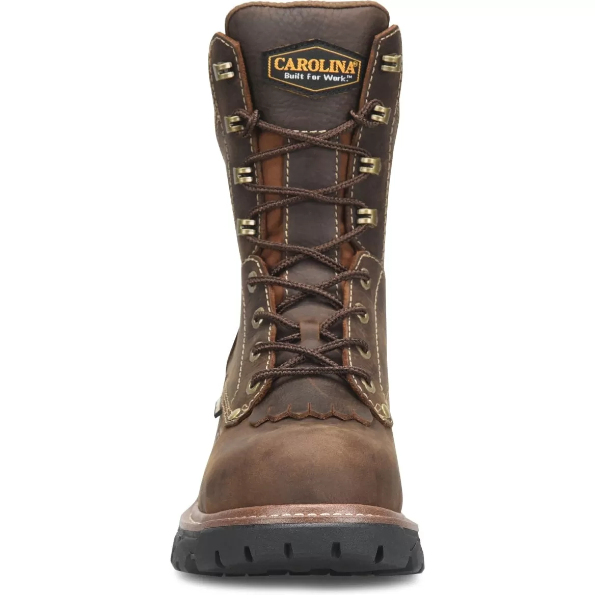 Carolina Men's Cardinal 8 Comp Toe WP Slip Resist Work Boot -Brown- CA7837