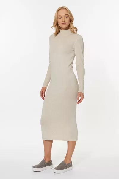 Chelsea Mock Dress - Oatmeal