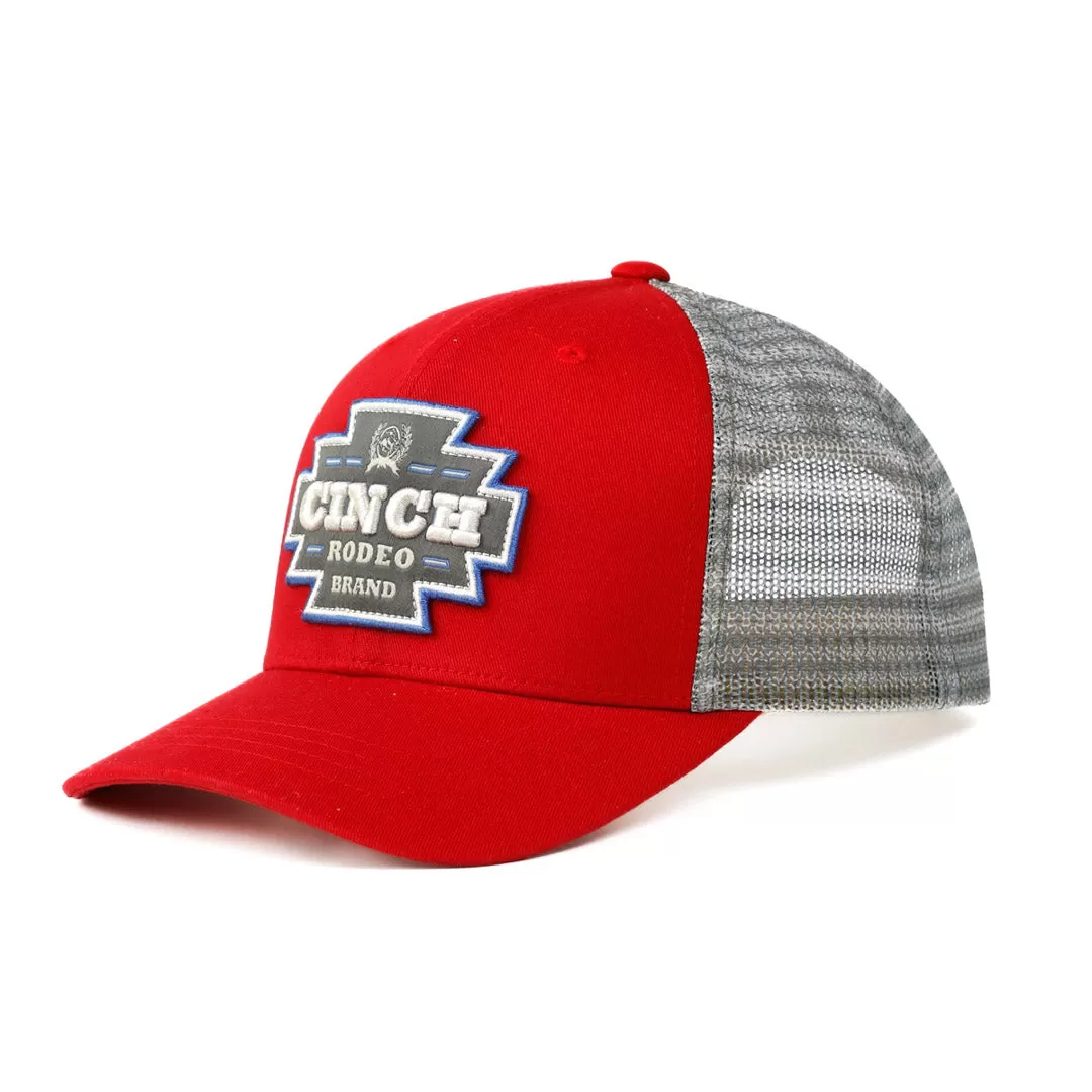 Cinch Men's Rodeo Snap Back Cap In Red