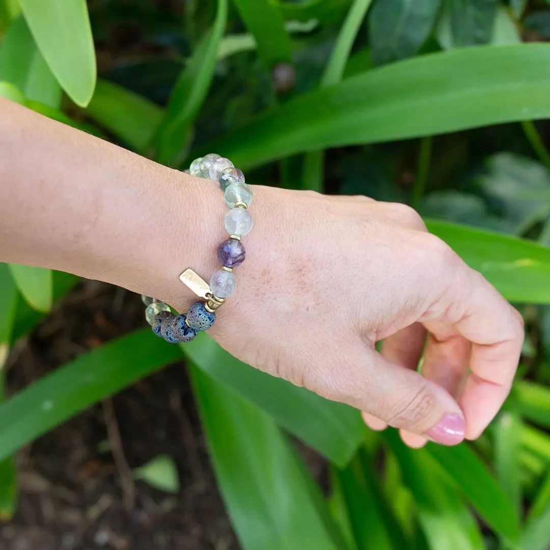 Cleansing Fluorite Essential Oil Diffuser Bracelet