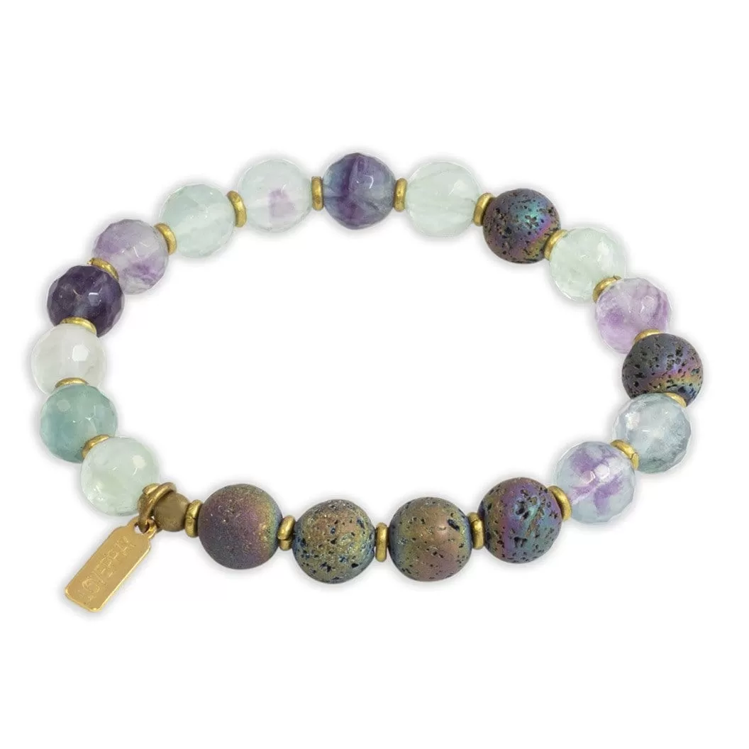 Cleansing Fluorite Essential Oil Diffuser Bracelet