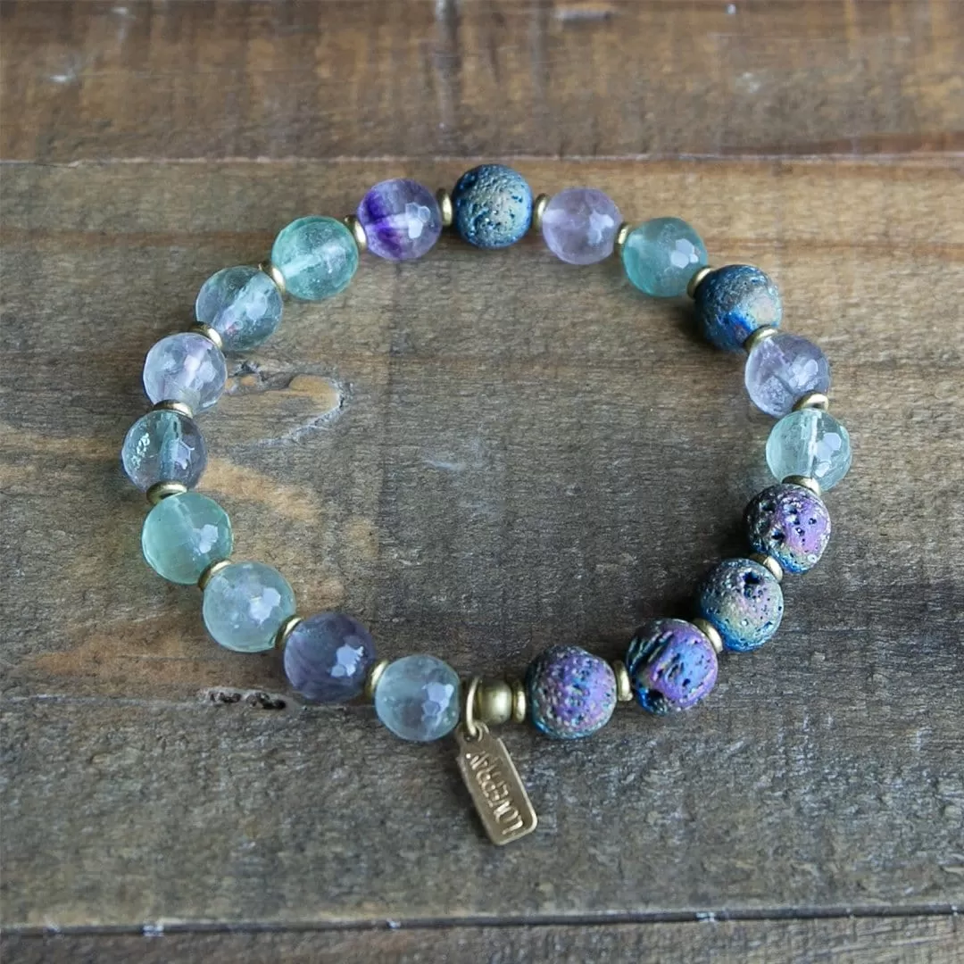 Cleansing Fluorite Essential Oil Diffuser Bracelet