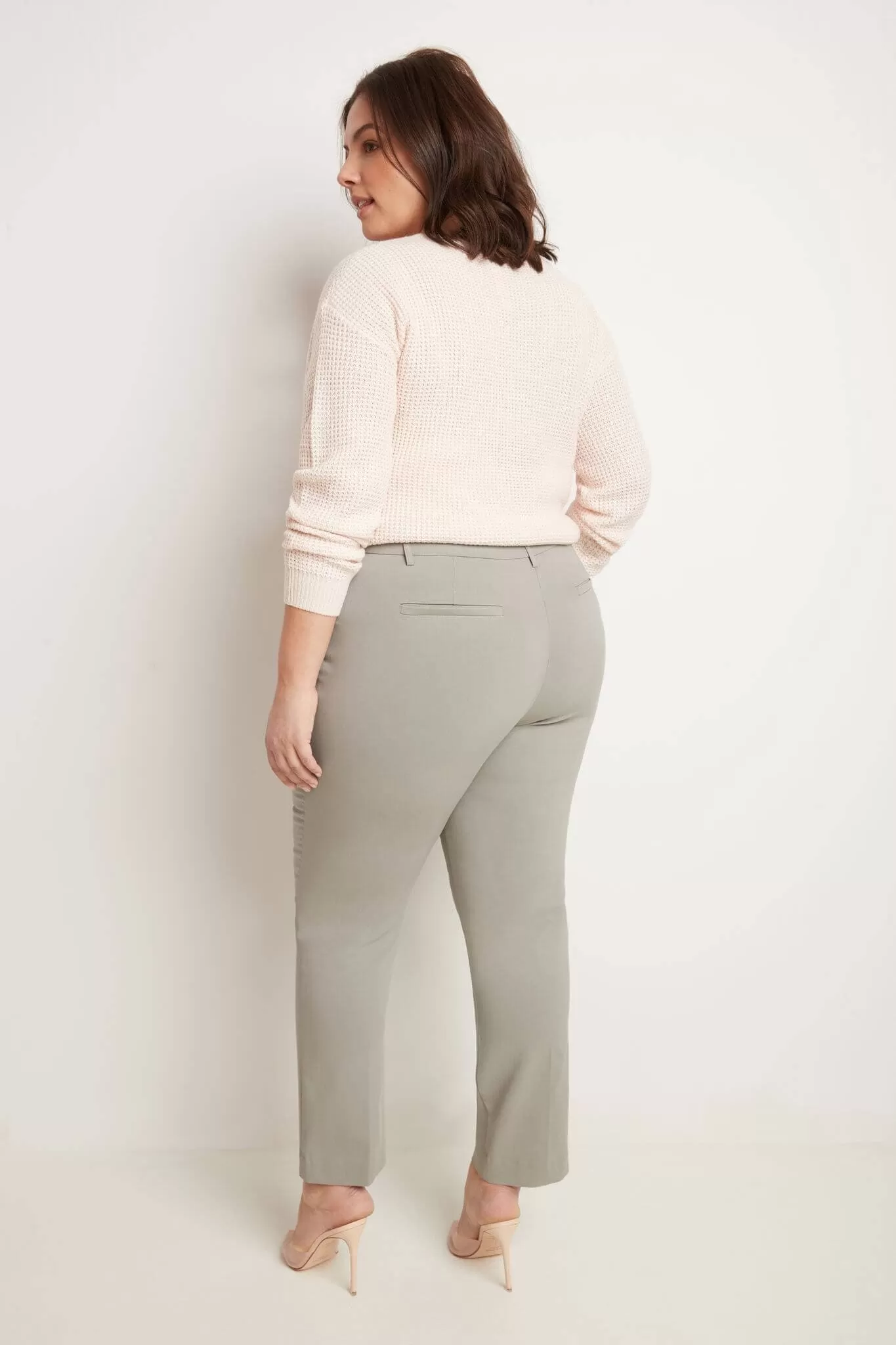 Curvy Pull-on Tummy Control Pants with Real Pockets