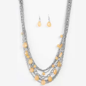 Cut and Run Yellow Necklace