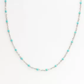 Dainty Enamel Bead Necklace