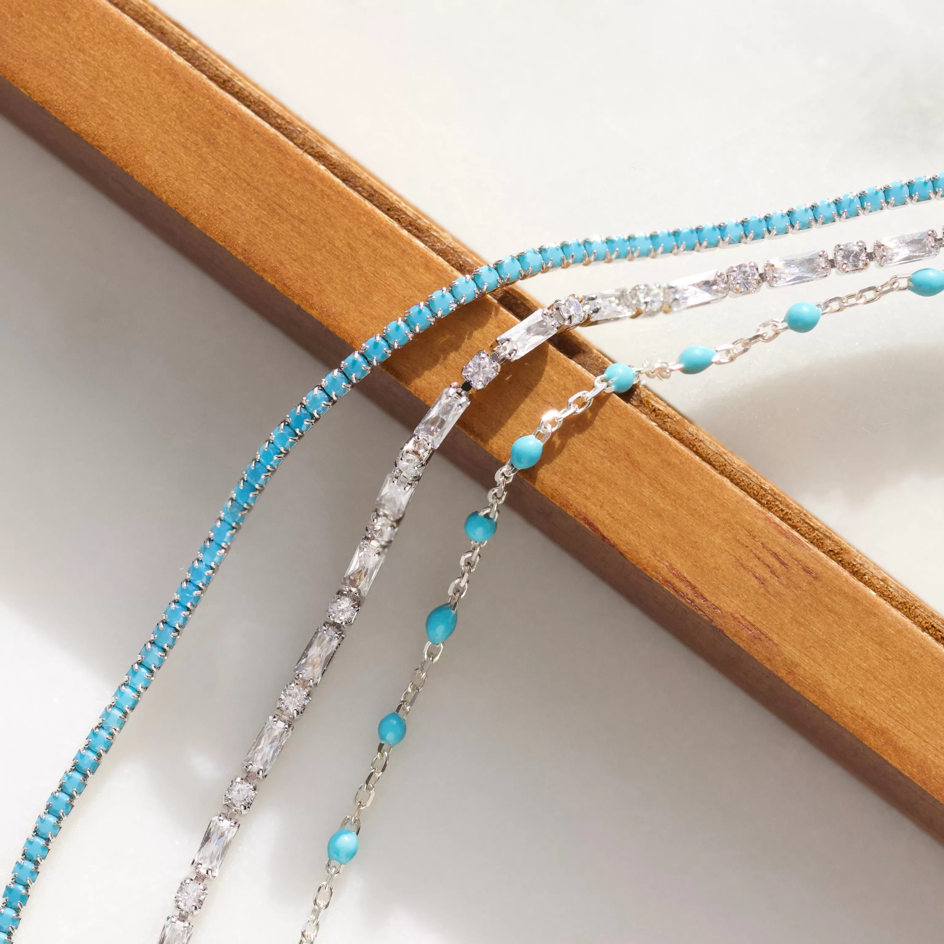 Dainty Enamel Bead Necklace