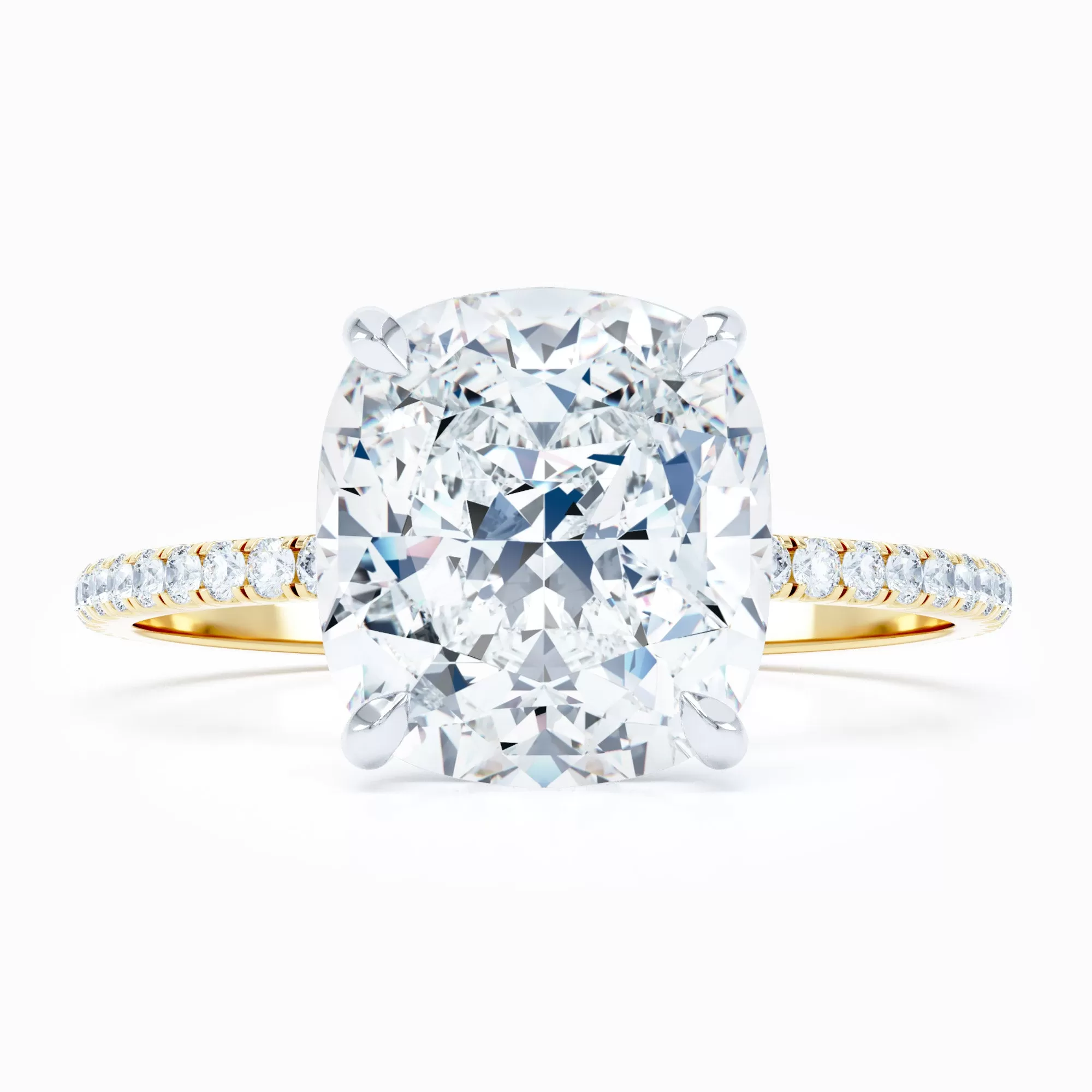 Delicate - Square Cushion Engagement Ring