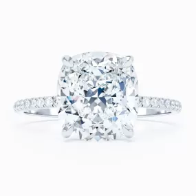 Delicate - Square Cushion Engagement Ring