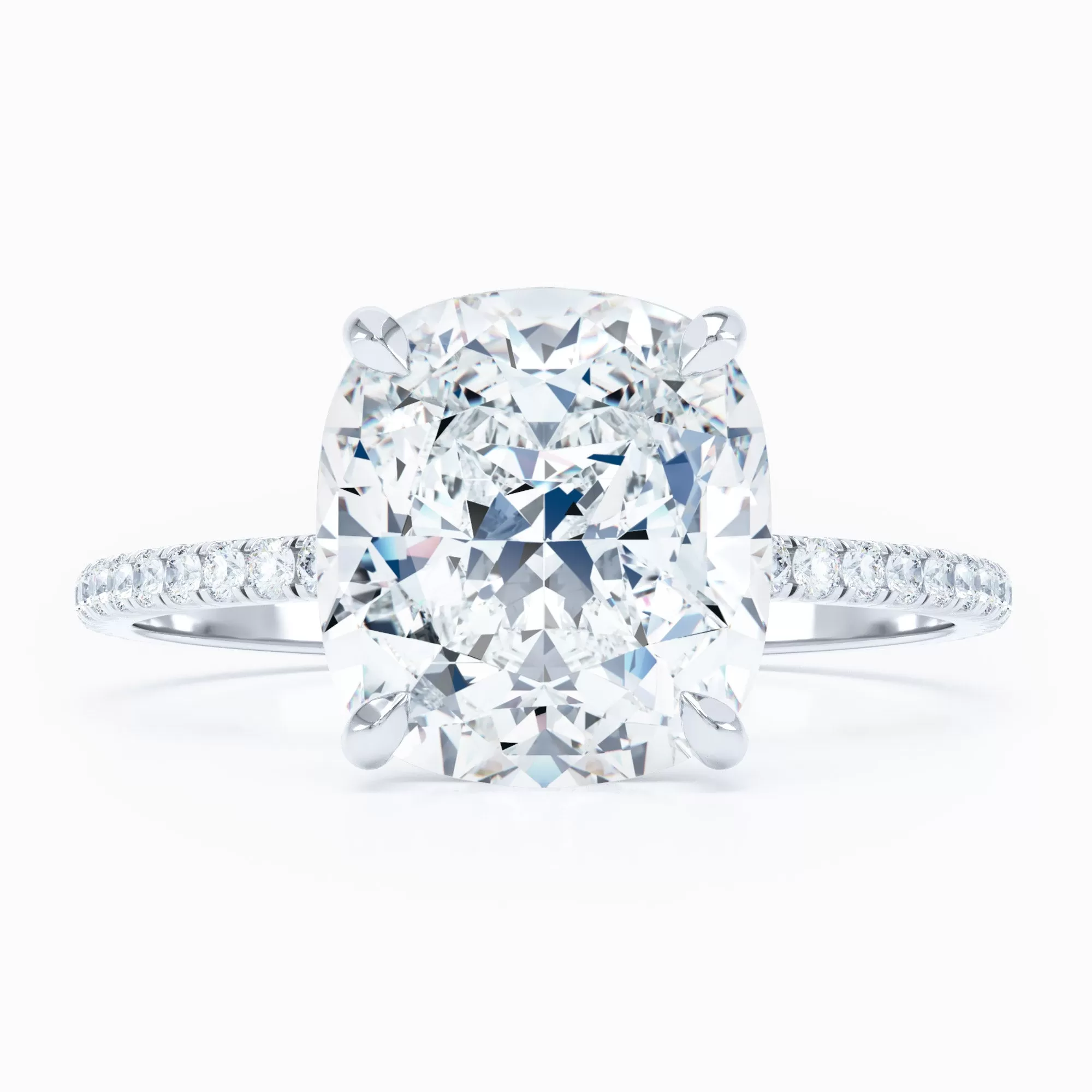 Delicate - Square Cushion Engagement Ring