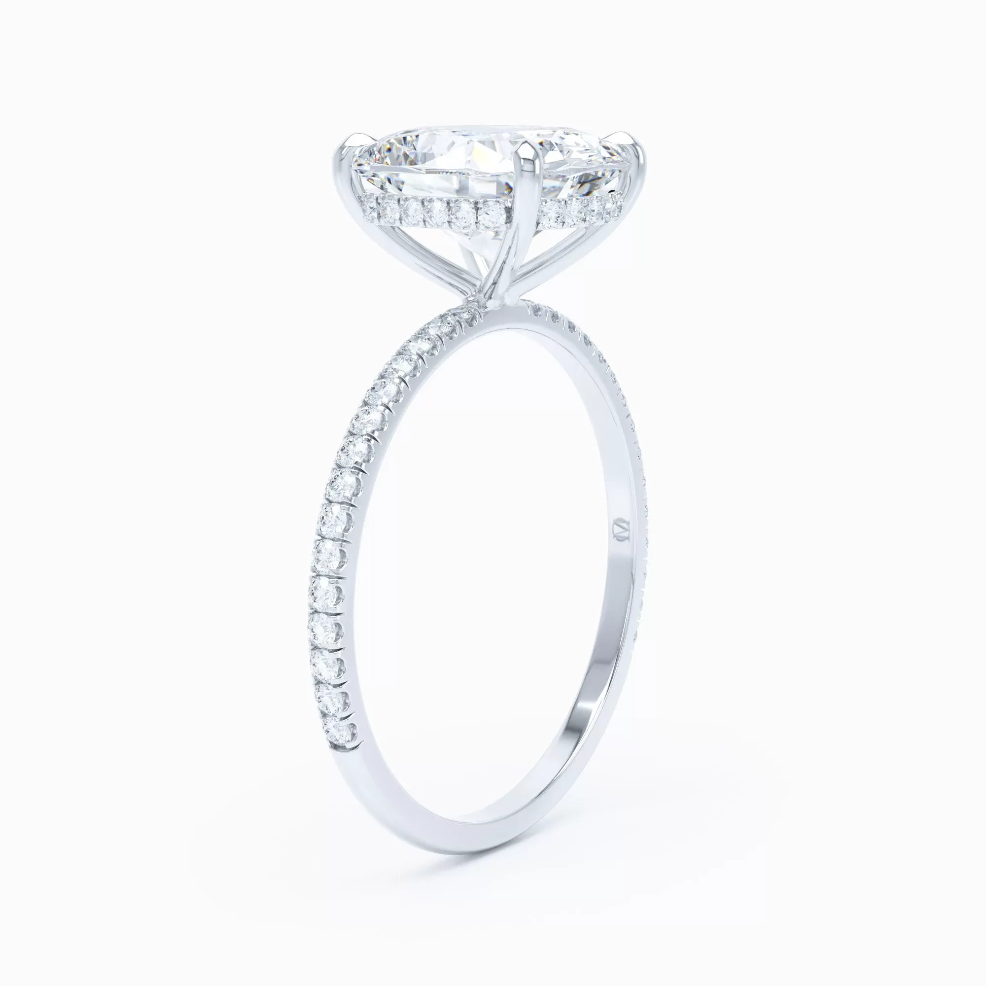 Delicate - Square Cushion Engagement Ring