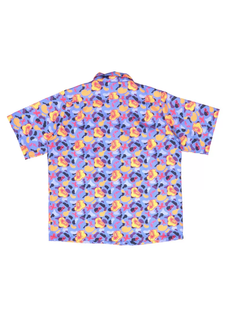 DOODLE PRINTED SHIRT PURPLE