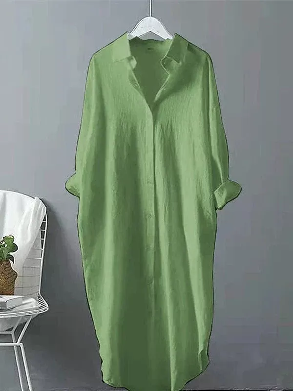 Effortless Transition Women's Maxi Shirt Dress