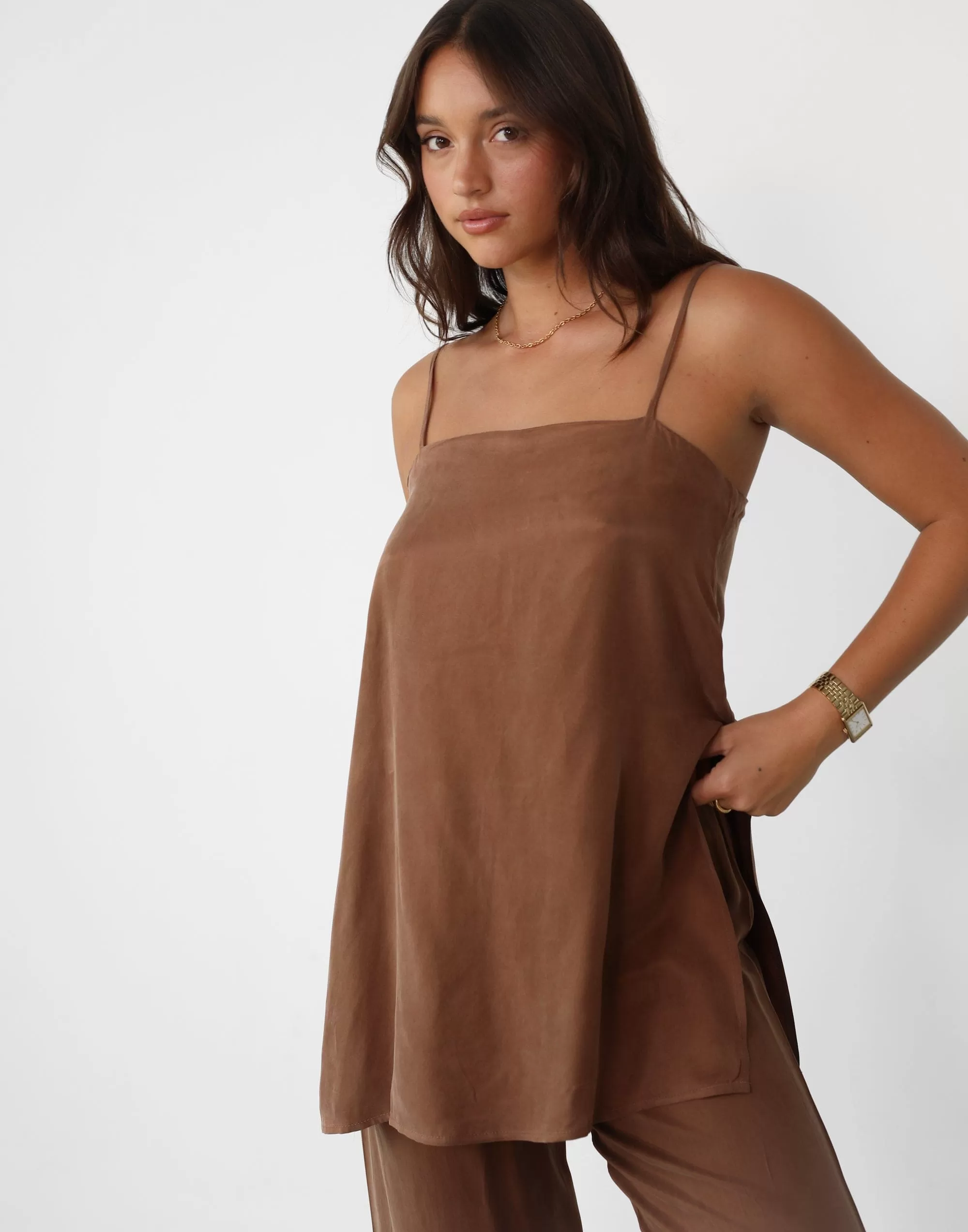 Elska Cami Top (Mocha)