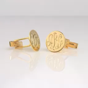 Engraved Monogram Cuff Links