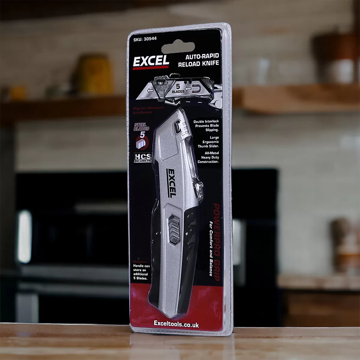 Excel Auto Reload Utility Knife with 5 Blades