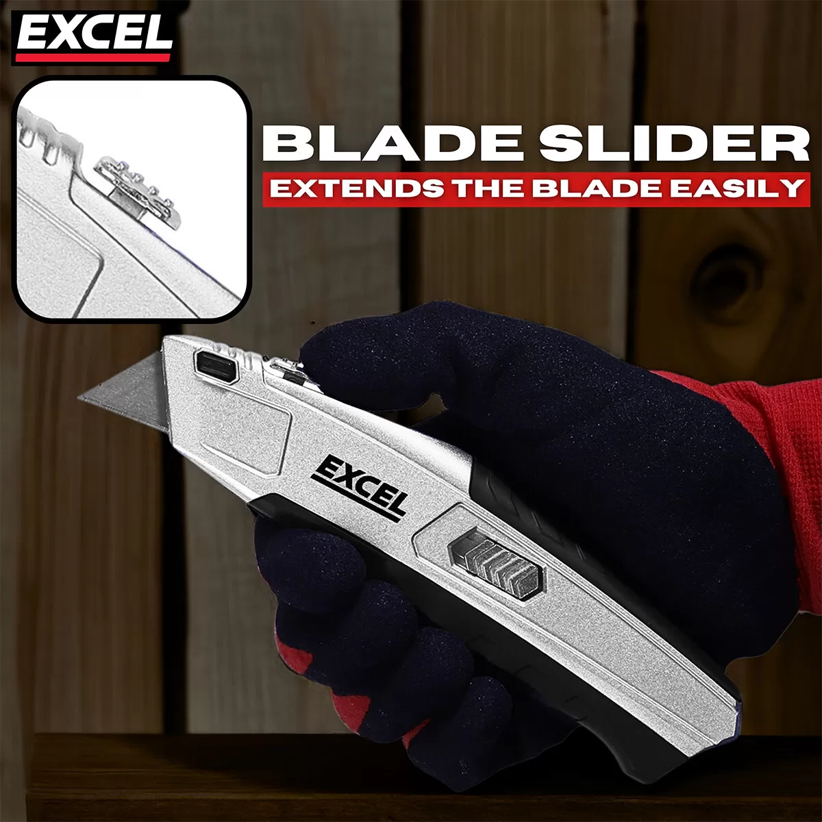 Excel Auto Reload Utility Knife with 5 Blades