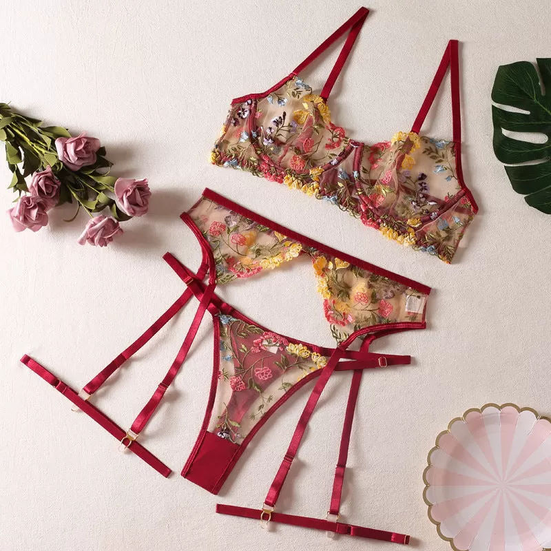 Floral Lingerie Set