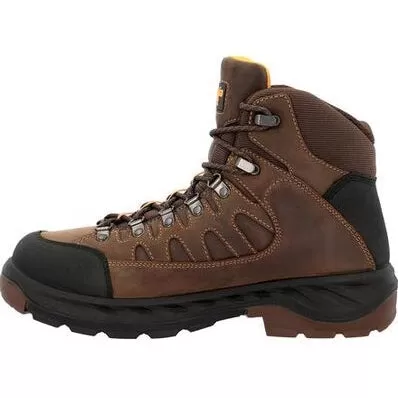 Georgia Men's Ot 6" WP Slip Resistant Hiker Work Boot -Brown- GB00524