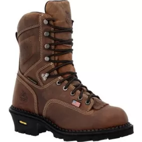 Georgia Men's Usa Logger 9" WP Comp Toe Work Boot - Crazy - GB00540