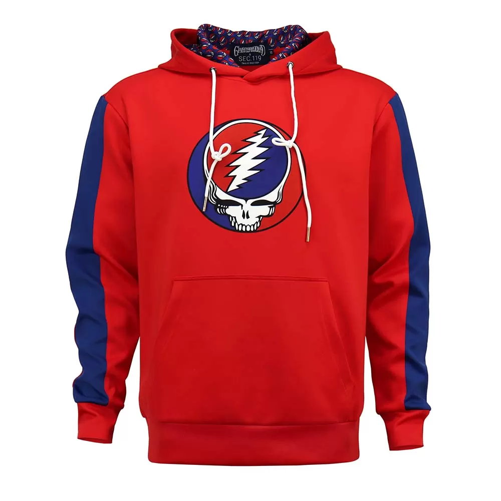 Grateful Dead | Performance Hoodie | Red Steal Your Face