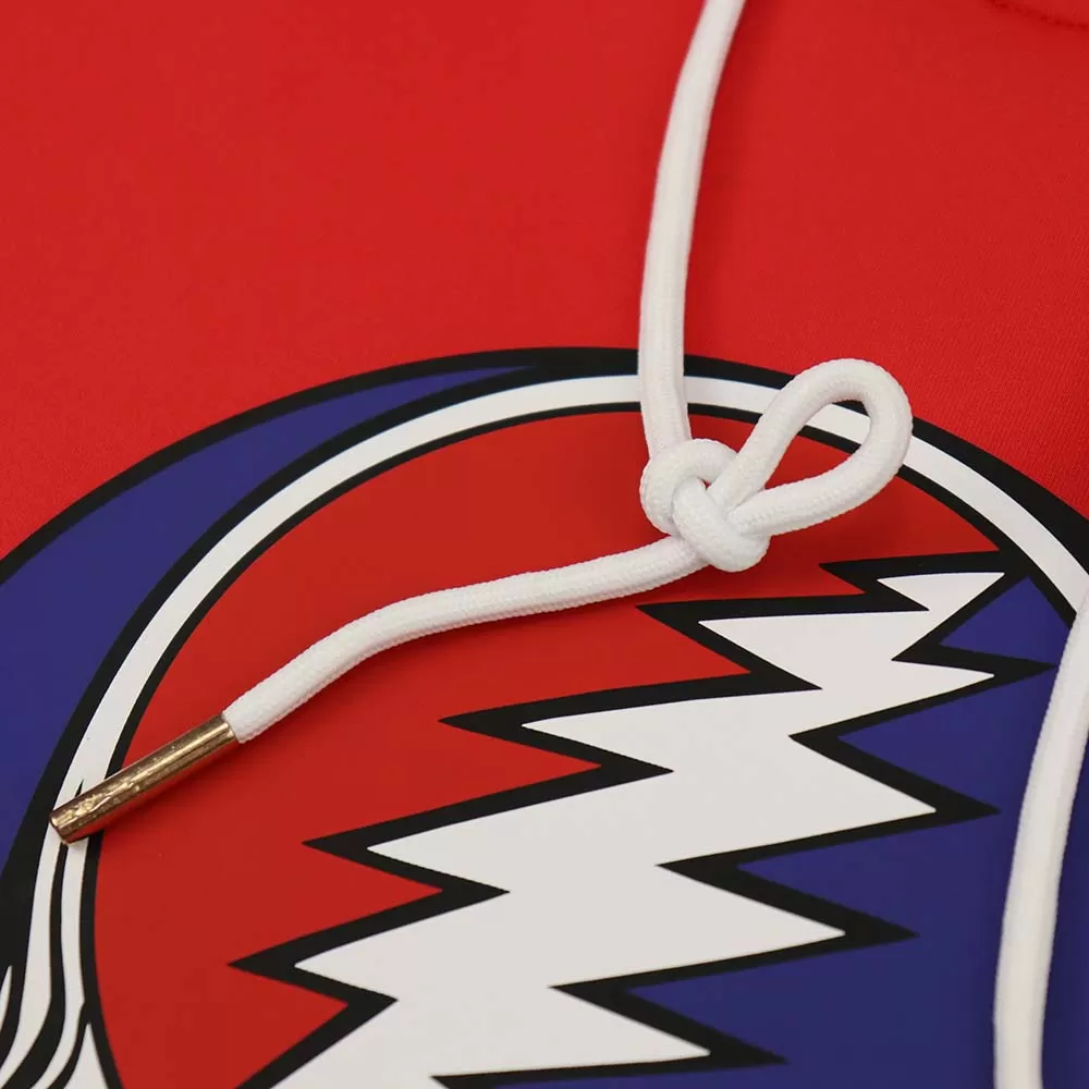 Grateful Dead | Performance Hoodie | Red Steal Your Face