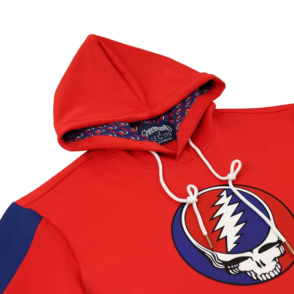 Grateful Dead | Performance Hoodie | Red Steal Your Face