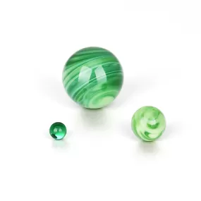 Green Swirl Marble Set