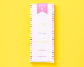 Grocery List Note Pad