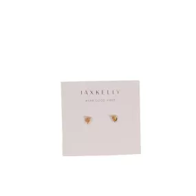 JAXKELLY | Champagne CZ Teardrop Studs