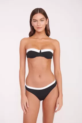 JO BALCONETTE BIKINI TOP | BLACK WHITE