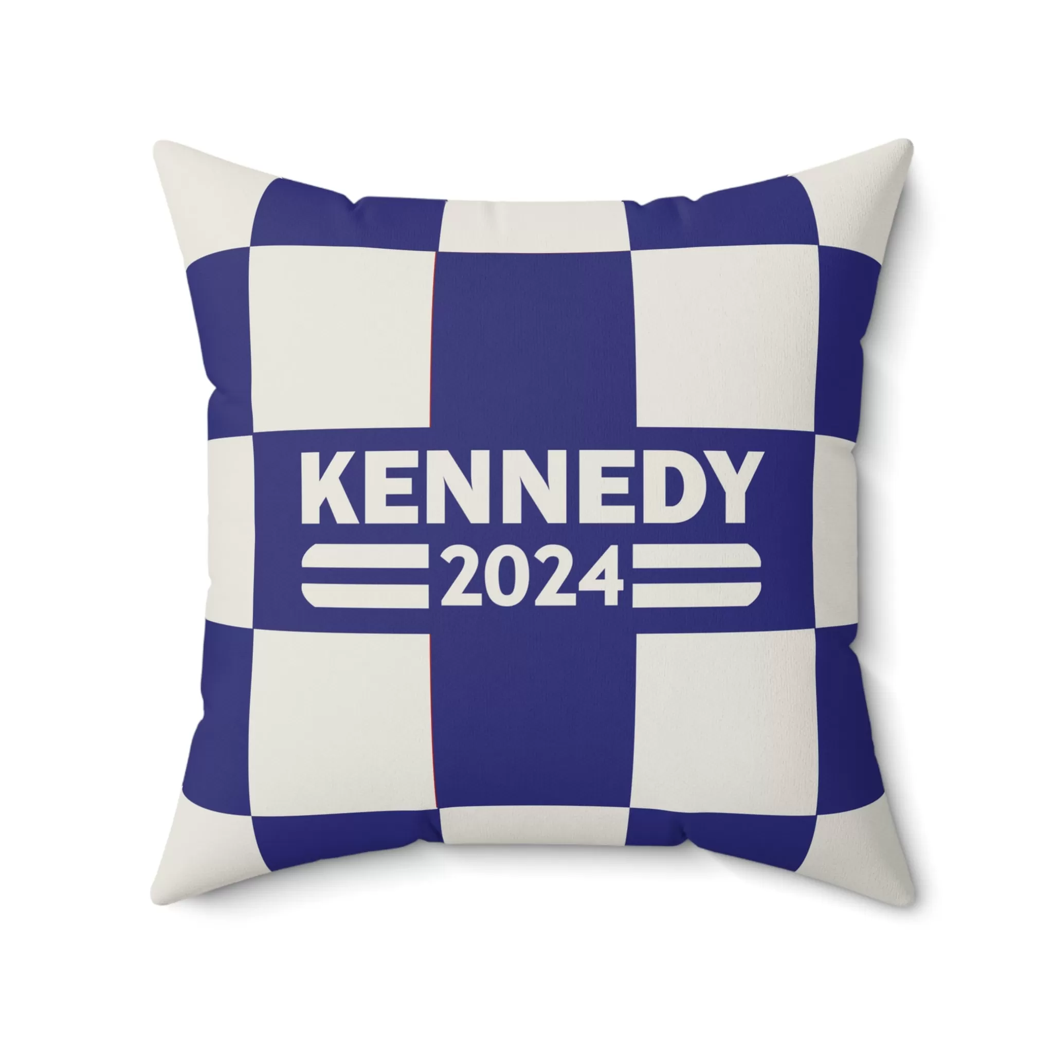 Kennedy Classic Checker Navy Square Pillow